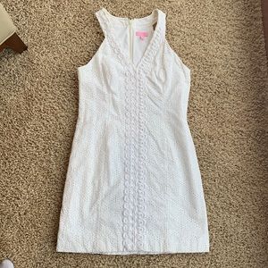 Lilly Pulitzer eyelet dress, white